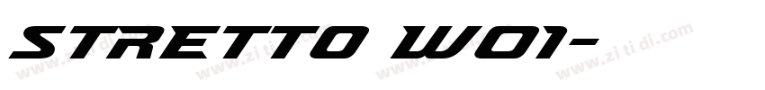 Stretto W01字体转换